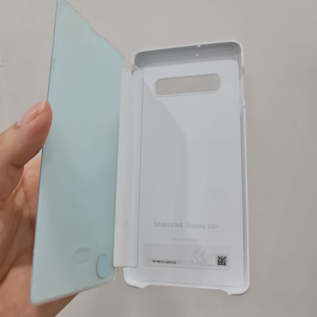 Bao Da Clear View Samsung Galaxy S10 Plus