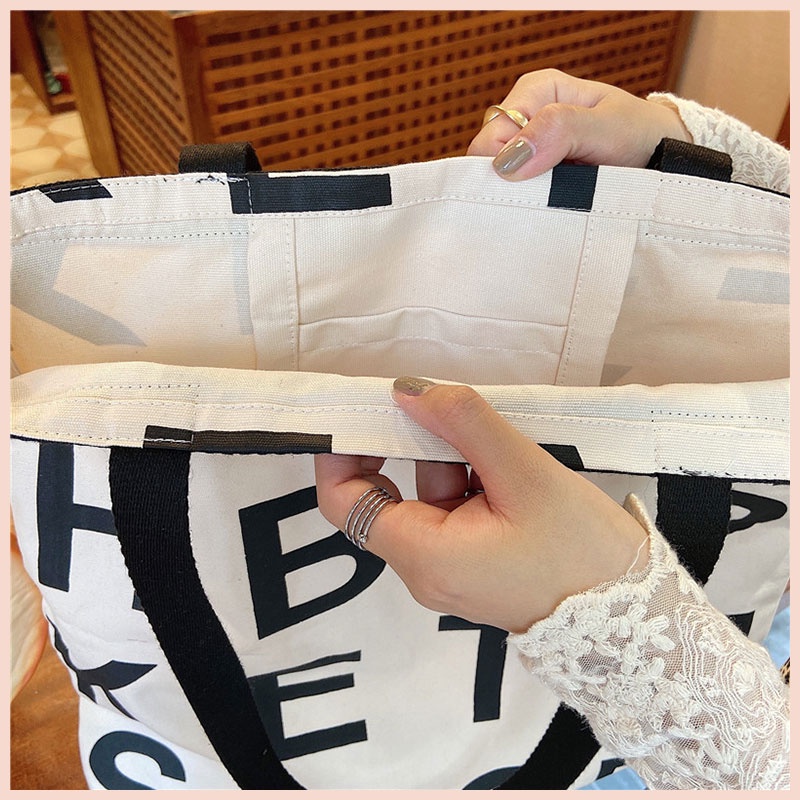 Túi tote đeo chéo vải đi học canvas nữ Tina shop TX038