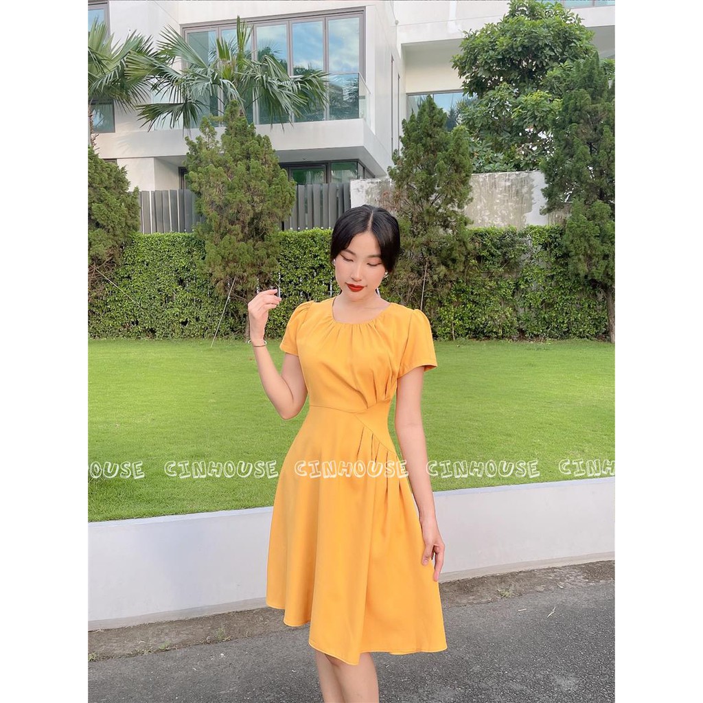 Đầm xòe nhấn eo Dyna 1501 CIN HOUSE