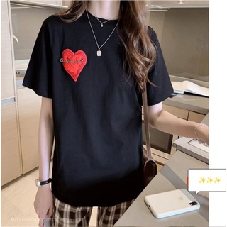 Áo thun basic tim đỏ ❤️ cài kim băng