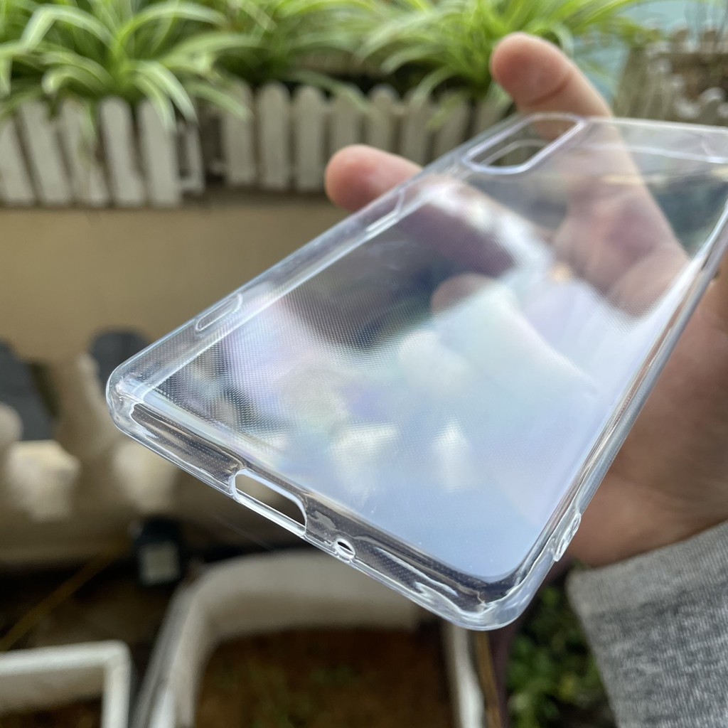 Ốp lưng silicon Gor cho Sony Xperia 1 Mark II siêu mỏng, có gờ cao bảo vệ camera