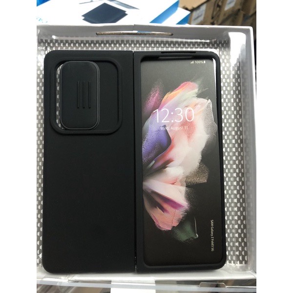 Bao da Nilkin trơn Samsung Z Flod3 gập, hàng chính hãng
