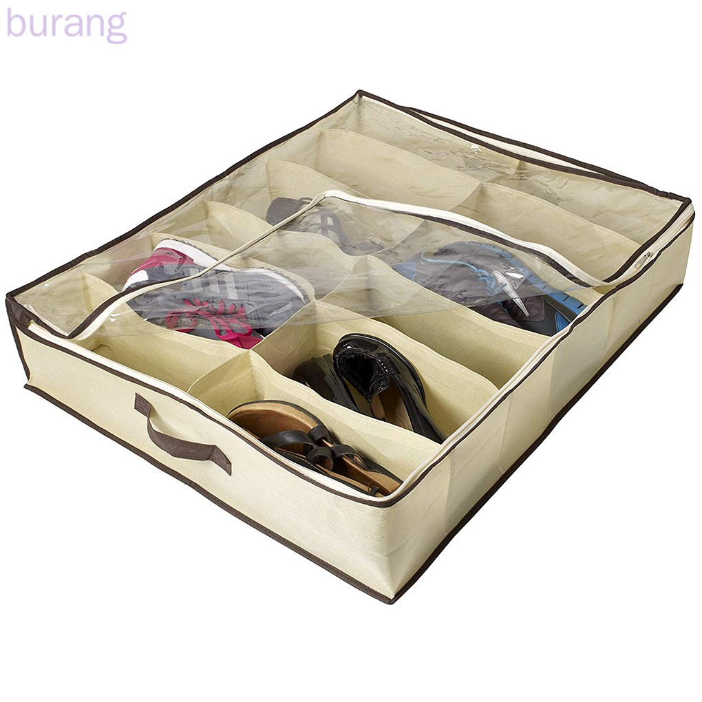 2 hộp đựng giày chia 12 ngăn tiện lợi