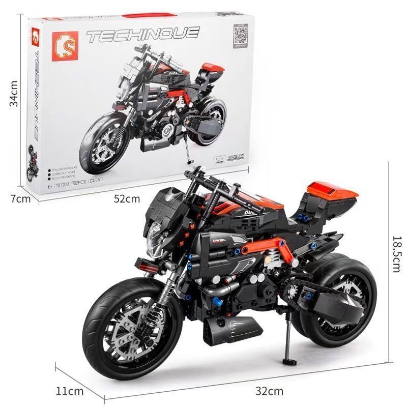 mới năm 2021 giá rẻLego xếp hình mô tô Ducati Harley giáo dục trẻ em đồ chơi lắp ráp cậu bé quà tặng sinh nhật