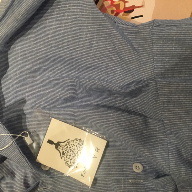 Váy xanh kẻ size M- Kèm ảnh thật | BigBuy360 - bigbuy360.vn