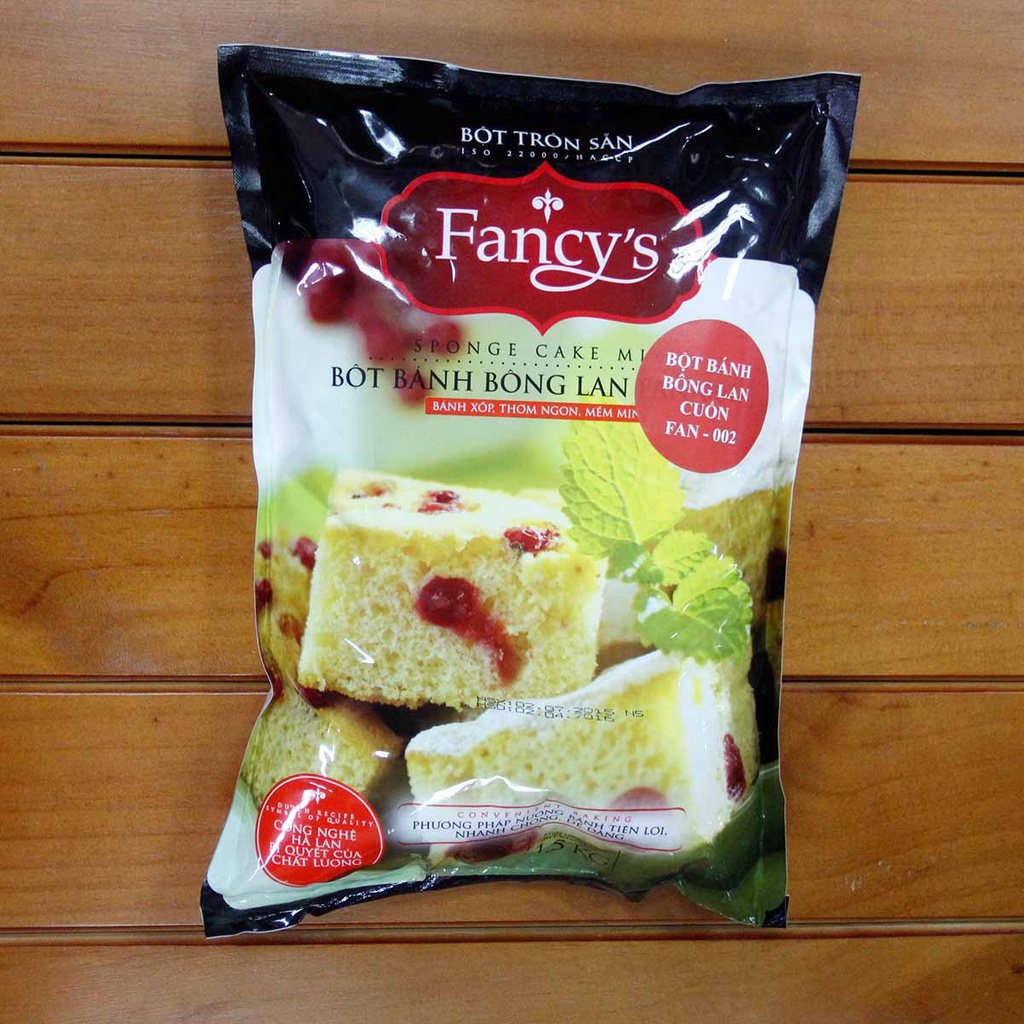 Bột Trộn Sẵn làm Bánh Bông Lan Ổ/Cuốn Fancy 001/002