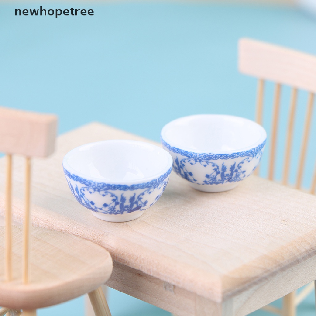 Tô sứ đựng thức ăn cho nhà búp bê tỉ lệ 1:12