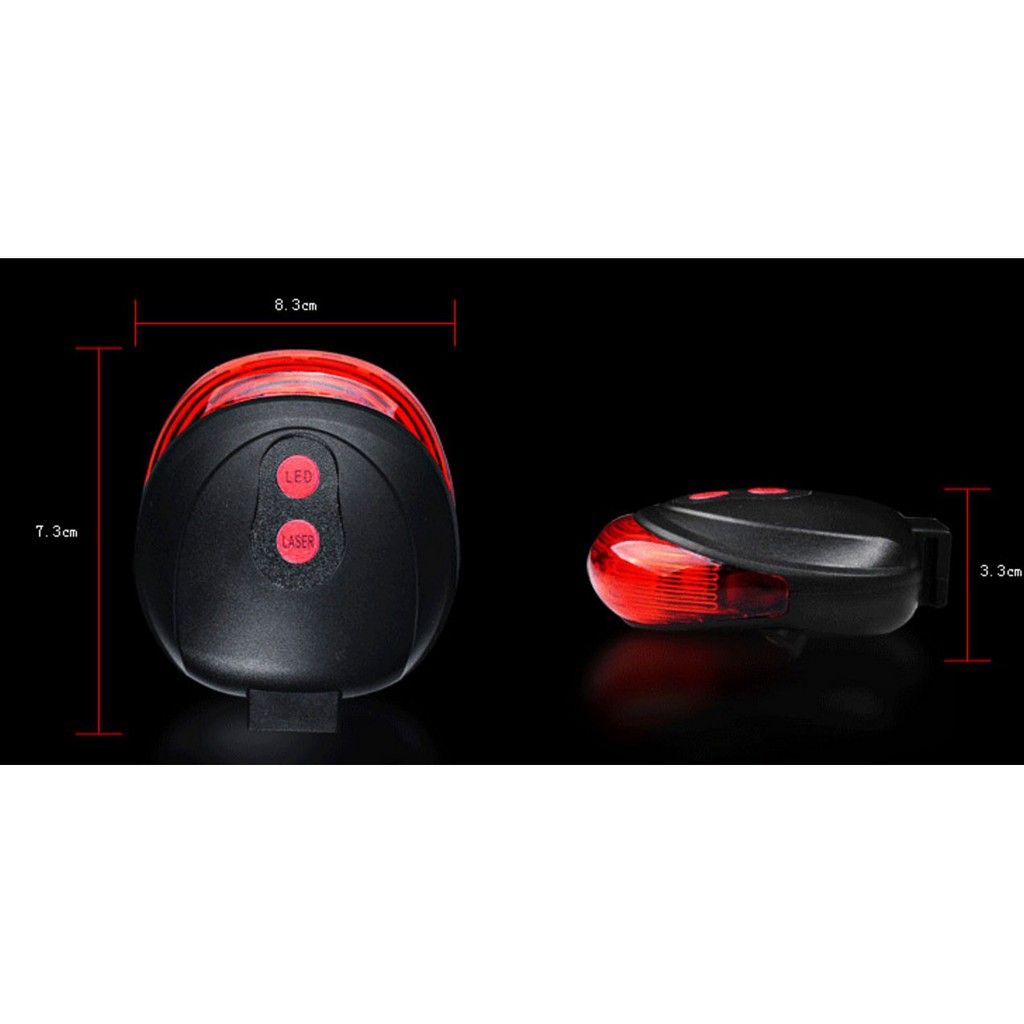 Đèn hậu xe đạp, đèn chớp cảnh báo gắn phía sau siêu sáng giúp đạp xe an toàn ban đêm,có nhiều chế độ chỉnh