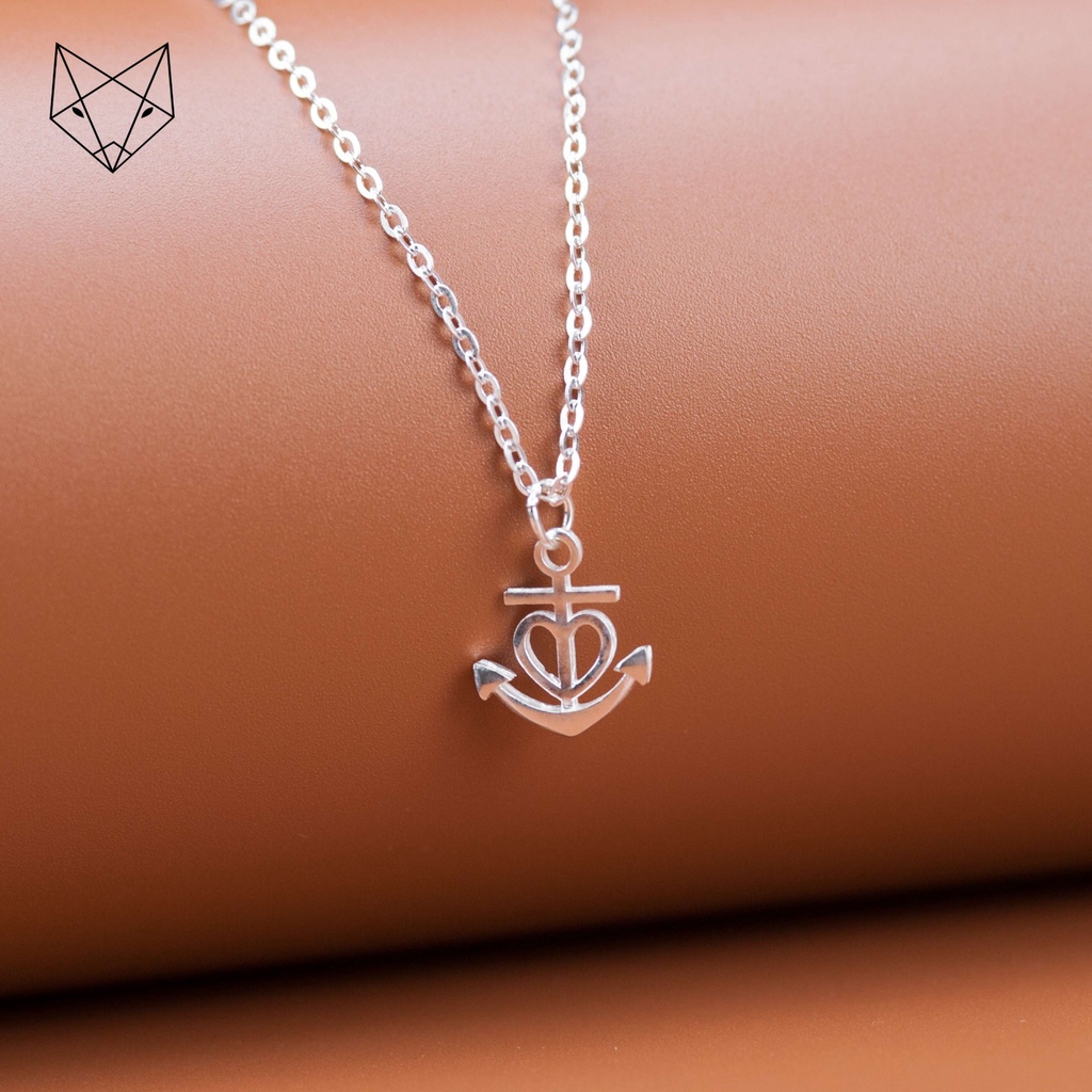 Dây Chuyền Nữ Bạc Ta CaoBac Silver Mỏ Neo Thủy Thủ Cá Tính