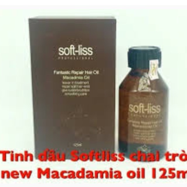 Tinh dầu dưỡng tóc Softliss Macadamia Hair Oil dưỡng bóng tóc chính hãng 125ml (loại mới)