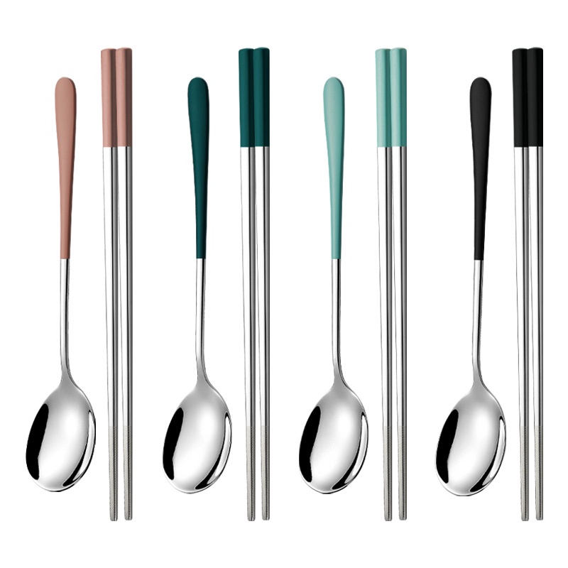 Bộ Muỗng Đũa Nĩa Bằng Thép Không Gỉ 304 Cao Cấp