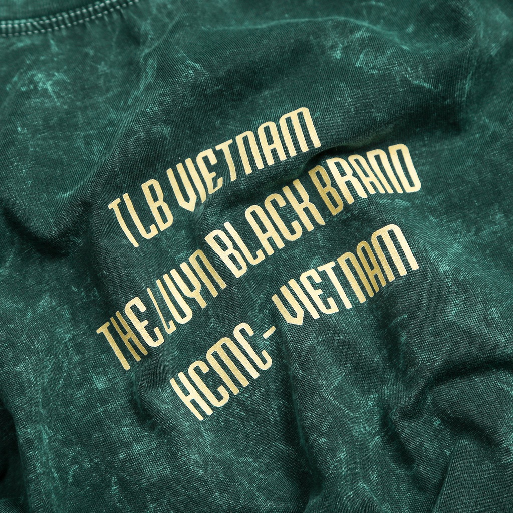 Áo thun tay lỡ ACID WASH, phông Unisex nam nữ, Cotton oversize form vừa, Màu xanh wash, TLB VIETNAM