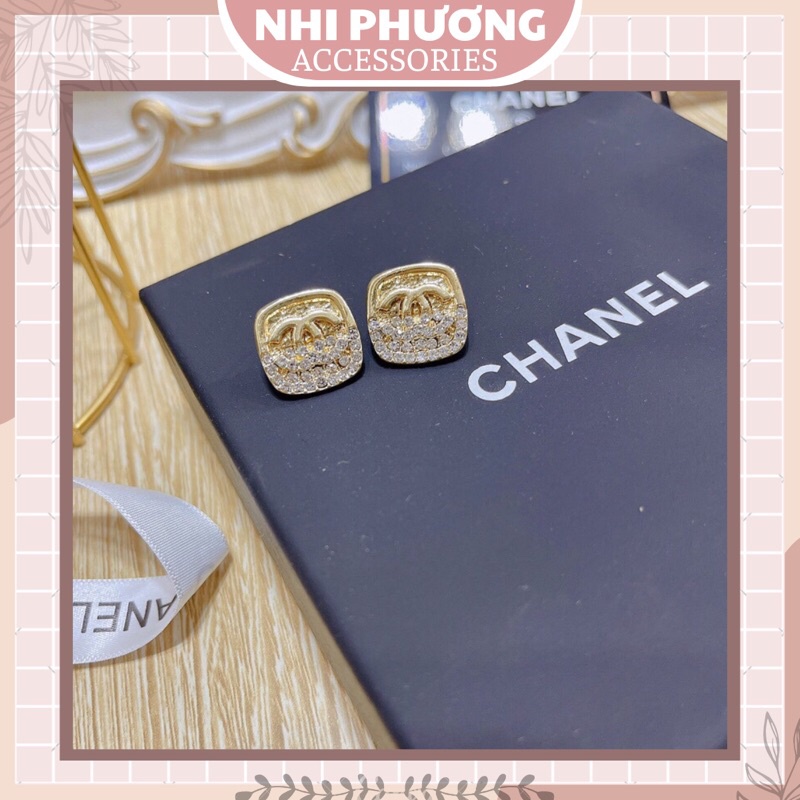 | HÀNG MỚI VỀ | khuyên tai chanel, khuyên tai nụ bạc 925