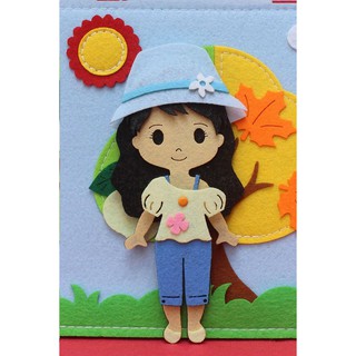 Sách vải thiết kế thời trang - Bộ sưu tập 4 mùa - Đạt chất lượng xuất khẩu - An Toàn - Đồ chơi cho bé