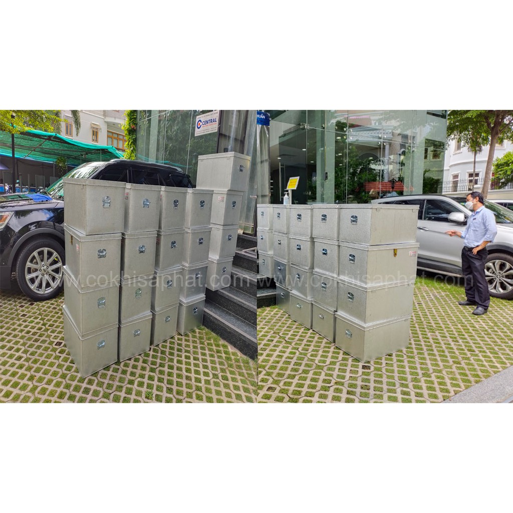[RẺ VÔ ĐỊCH] Rương tôn, hòm tôn đựng hồ sơ, tài liệu có khóa