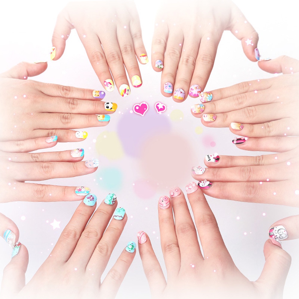 Bộ đồ chơi trang điểm làm móng dễ thương dành cho bé gái DIY