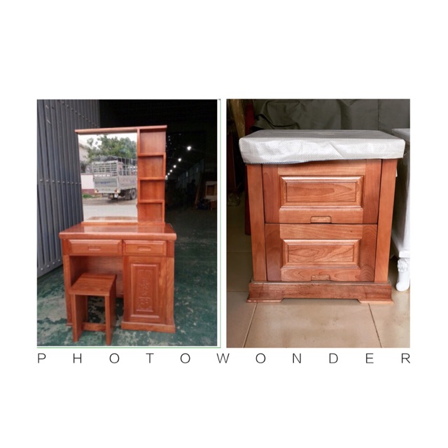 Combo 3 món gỗ xoan đào