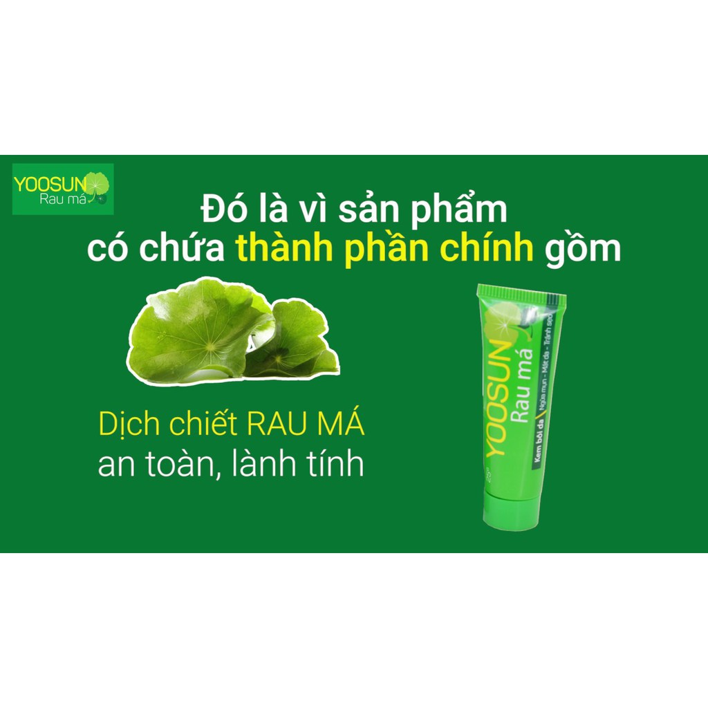 Kem YooSun Rau má / tinh chất nghệ - ngăn ngừa mụn - mát da - lành sẹo Yoosun nghệ
