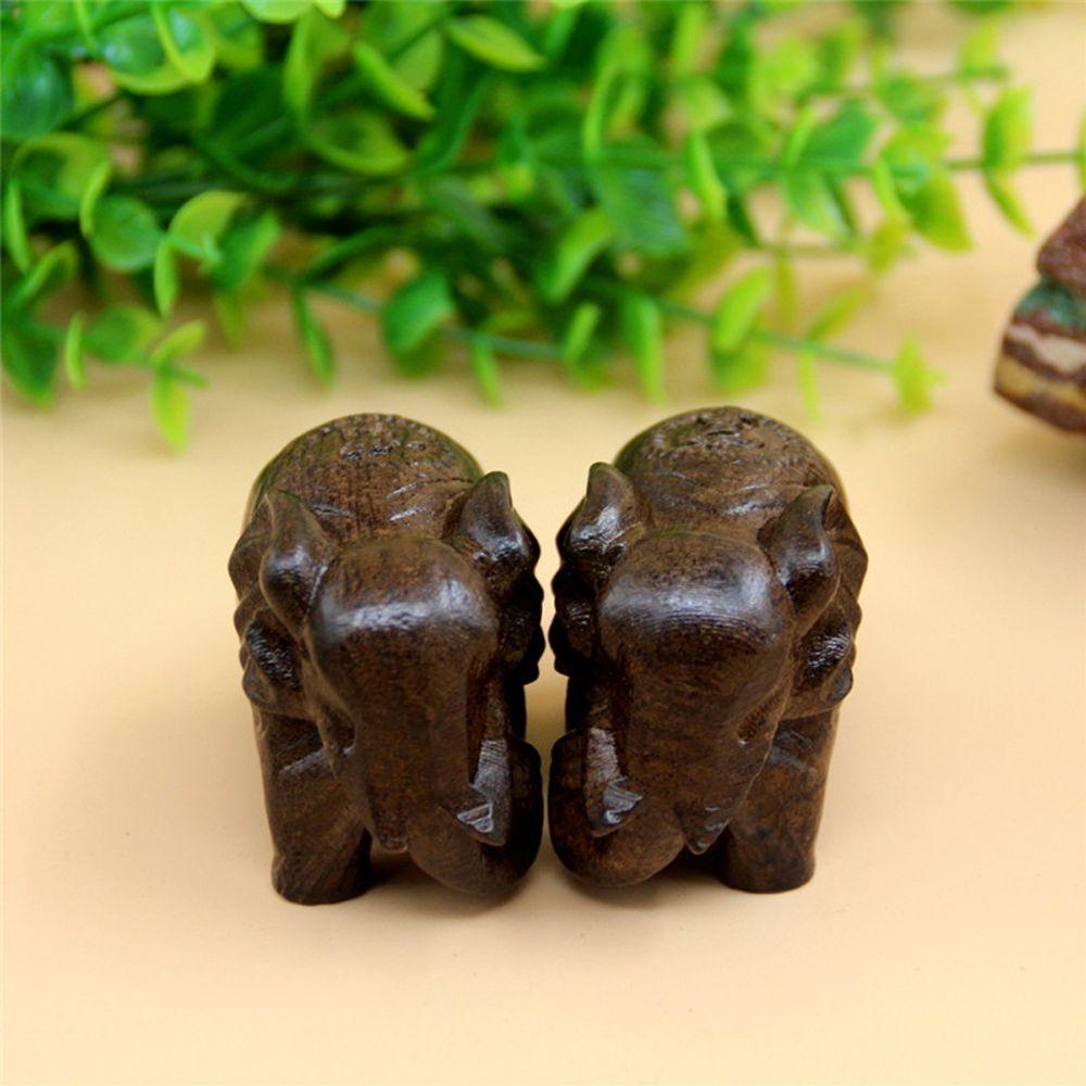 Tượng Voi Bằng Gỗ 6CM Dùng Trang Trí Vườn DIY