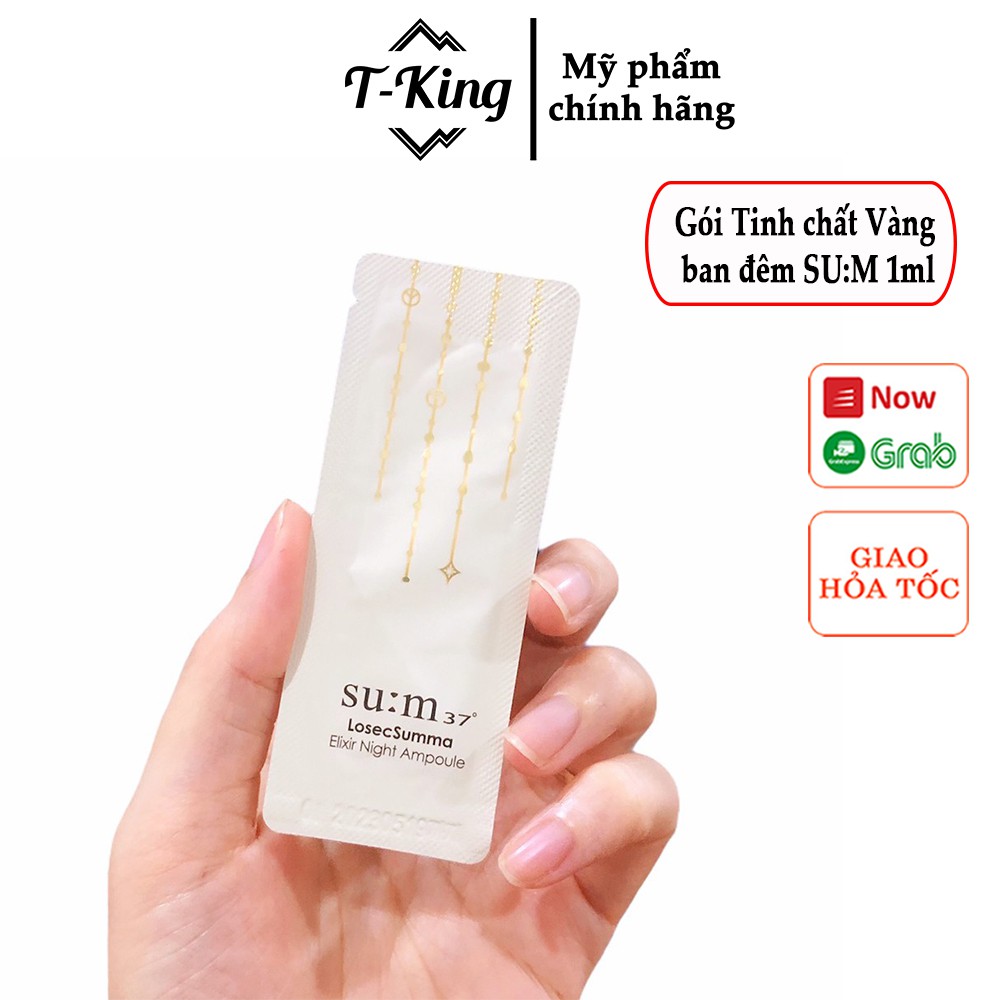 Tinh chất Làm sáng và săn chắc da đêm - Sum37 Losec Summa Elixir Night Ampoule - 1ml