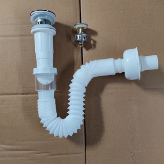 Bộ xả ruột gà Lavabo  Hàng loại 1 chất lượng cao - Bộ xã bồn rửa mặt lavabo , bồn rửa chân nail .
