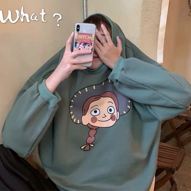 Áo sweater cô gái thắt bím xinh xắn |HÌNH THẬT Ở CUỐI|