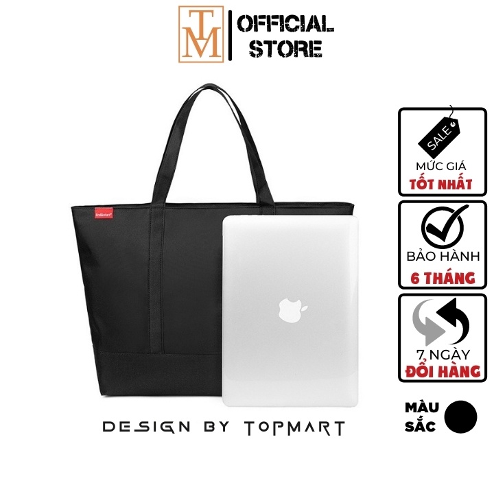 Túi laptop vải Canvas kháng nước vừa tất cả các loại Laptop - Túi tote vải Unisex phong cách Streetwear TC04-D