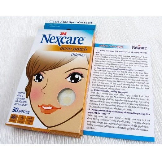 Miếng dán mụn 1 hộp 30 miếng Nexcare 3M