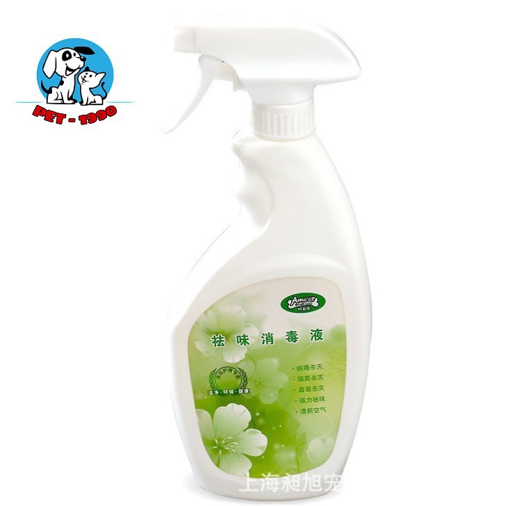 Bình Xịt Khuẩn Khử Mùi Hôi, Sát Khuẩn Chuồng, Nệm, Cát, Phân...Cho Chó Mèo 100ml