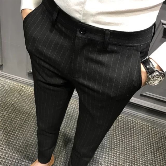 Quần Tây nam ống côn kẻ sọc _ mẫu mới | BigBuy360 - bigbuy360.vn