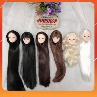 Đầu xinyi mắt gắn chưa faceup có tóc ADHSHOP