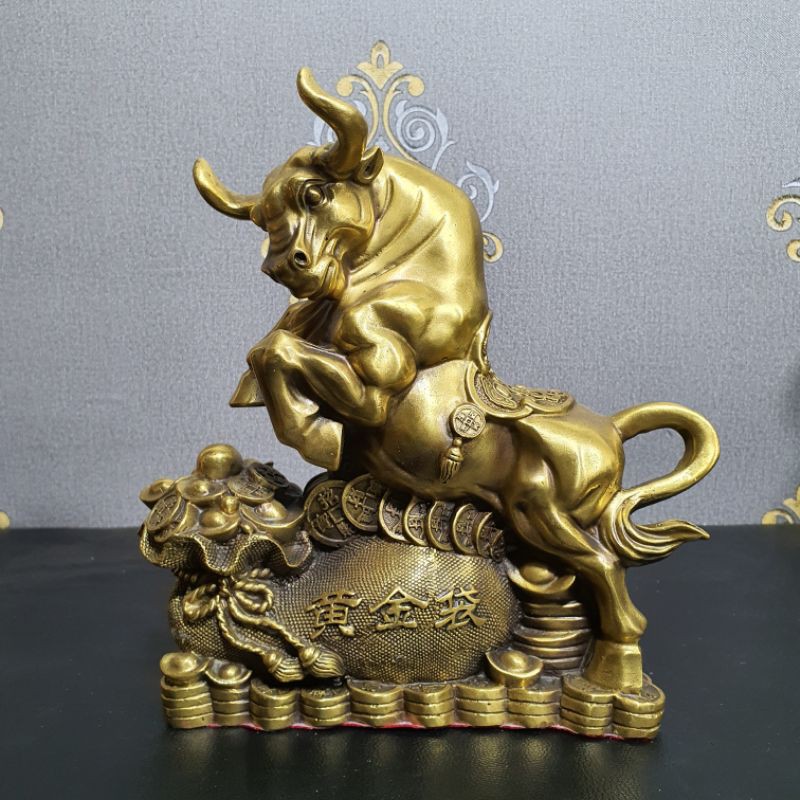 Trâu đồng kim tiền tài lộc bằng đồng dành cho ace nào sưu tầm trưng phong thủy năm TÂN SỬU