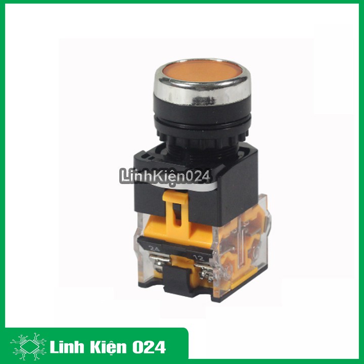 Nút Nhấn Đề Giữ Không Đèn LA38-380V 10A 2 Tiếp Điểm Thường Đóng