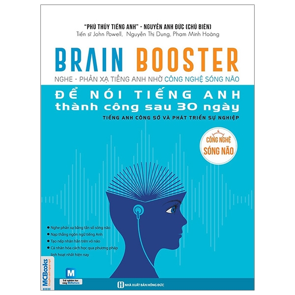 Sách - Brain Booster 2 - Nghe Phản Xạ Tiếng Anh Bằng Công Nghệ Sóng Não Để Nói Tiếng Anh Thành Công Sau 30 Ngày
