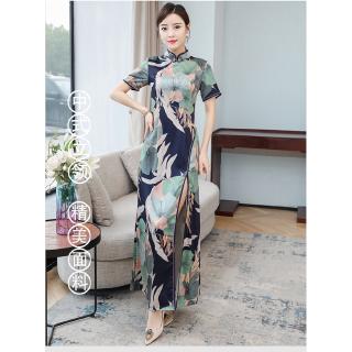 Đầm Sườn Xám Cách Tân Thiết Kế Thoáng Khí Thời Trang Theo Phong Cách Trung Hoa Cho Nữ