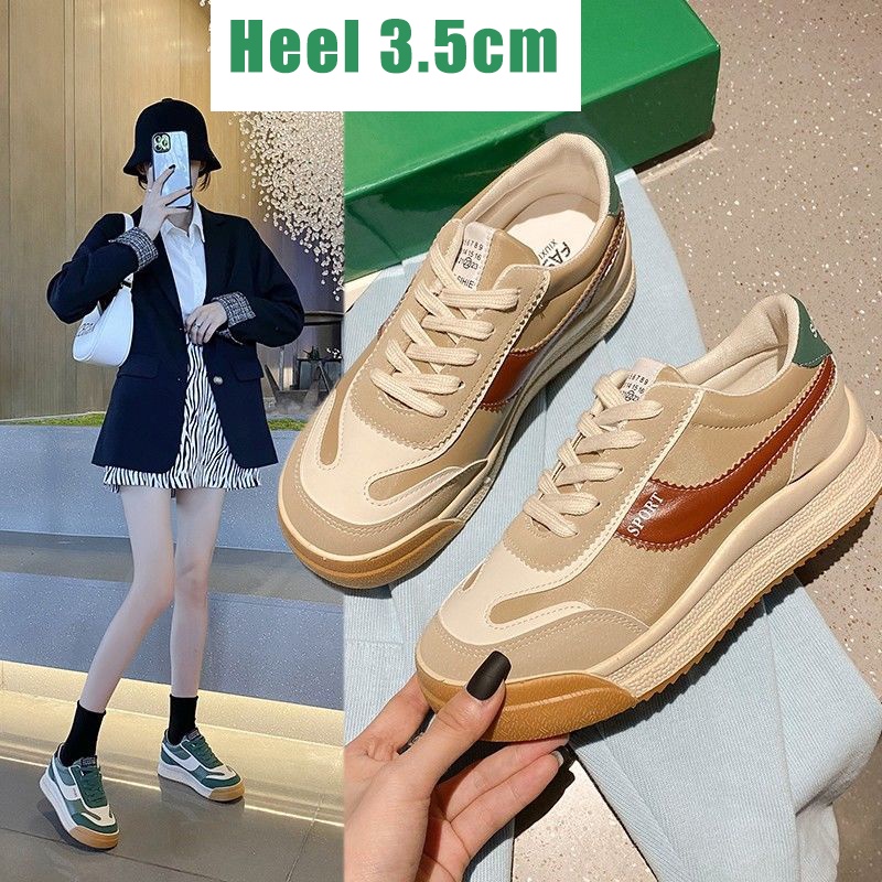 Giày thể thao nữ đế dày 3.5cm thời trang năng động
