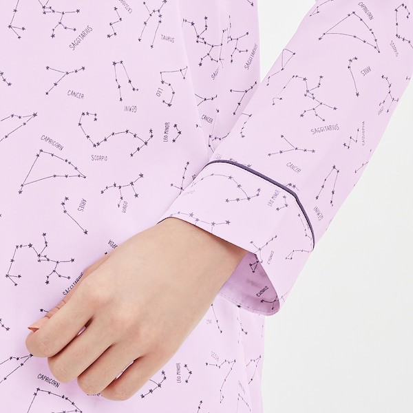 Pijama GU màu tím, vàng