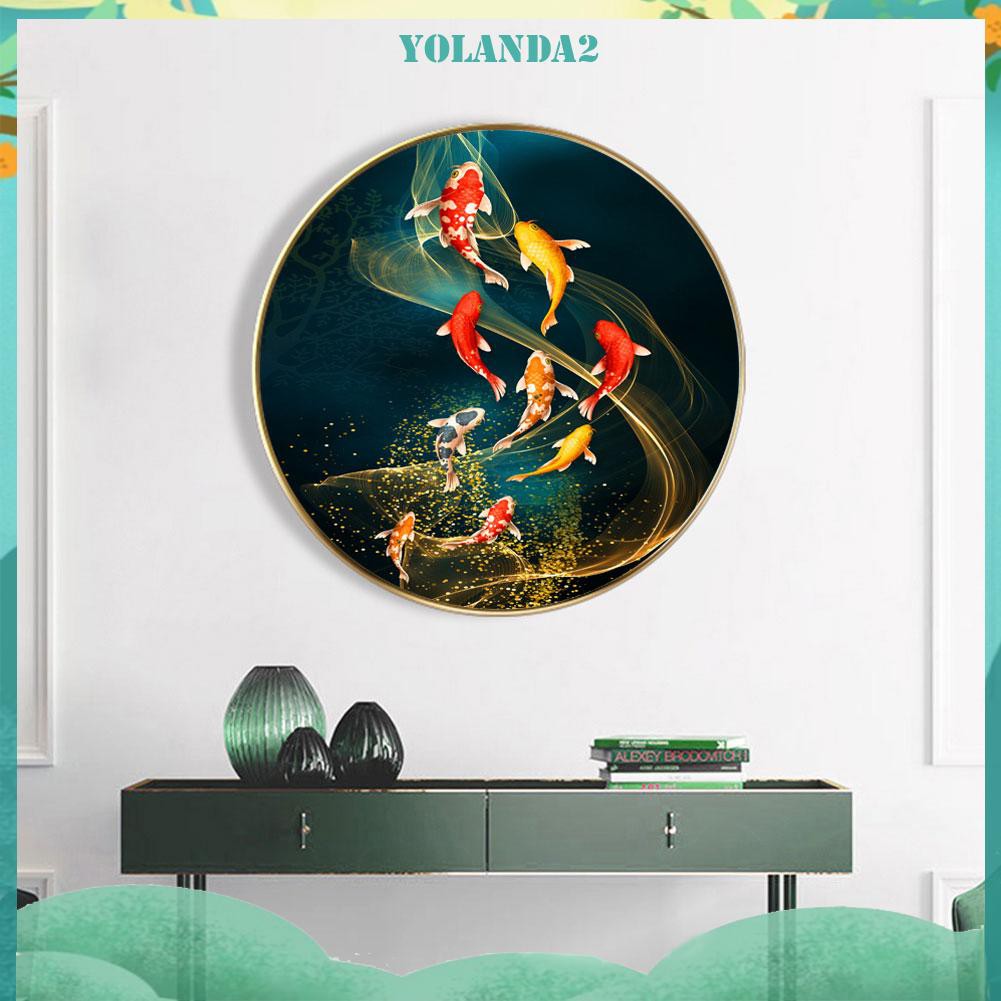 Set tranh đính đá 5D DIY hình Cửu Ngư độc đáo