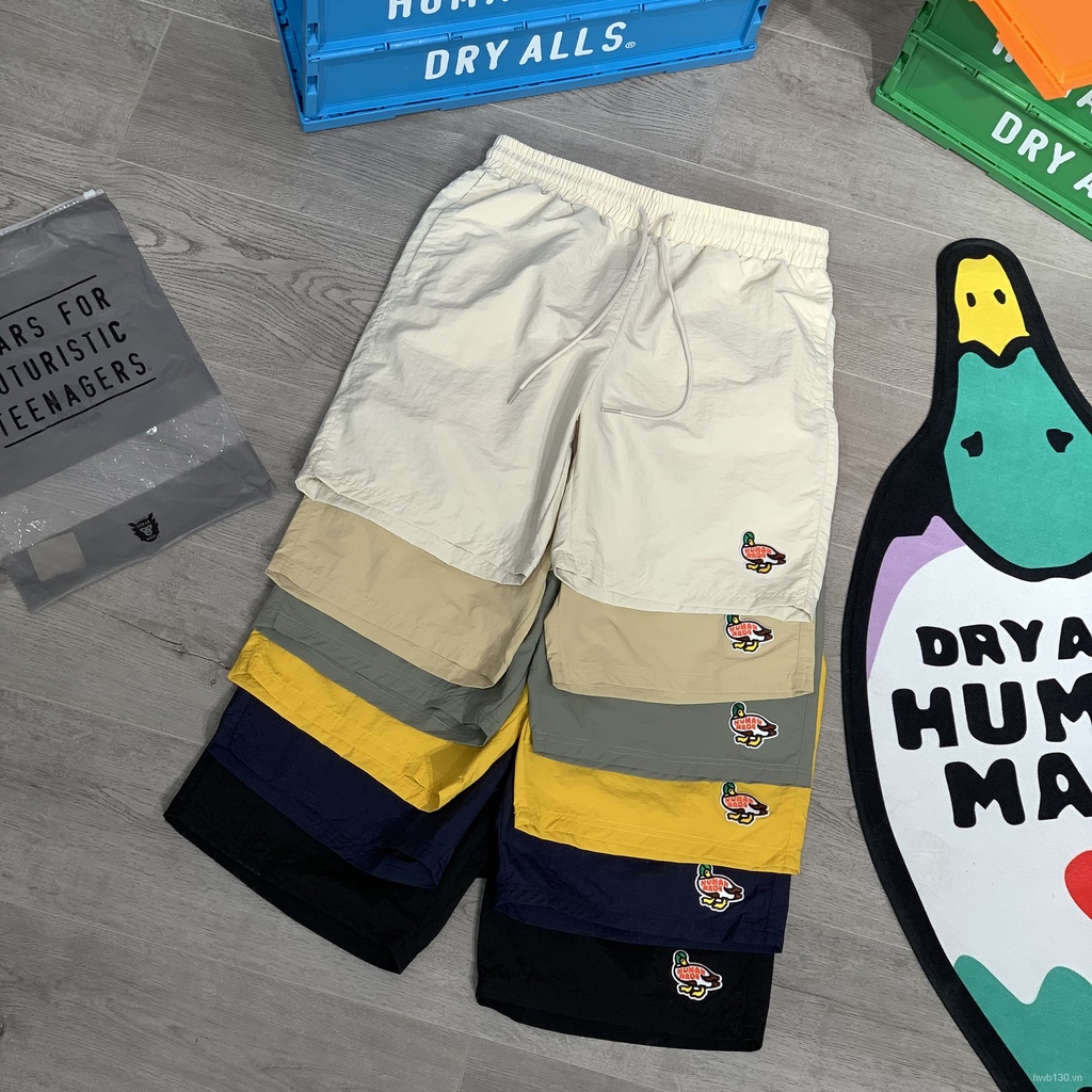 Nigo Human MadeMen and Women Couple Japanese Style Big Duck Beach Loose Leisure Sports Shorts Cropped Pants