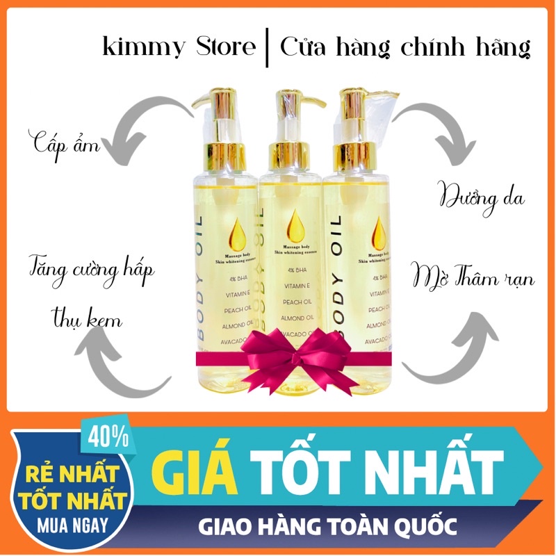 Body oil 4% BHA - dầu dưỡng da body chai 150ml