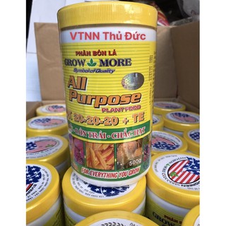 Phân bón NPK 20-20-20 + TE 500gram