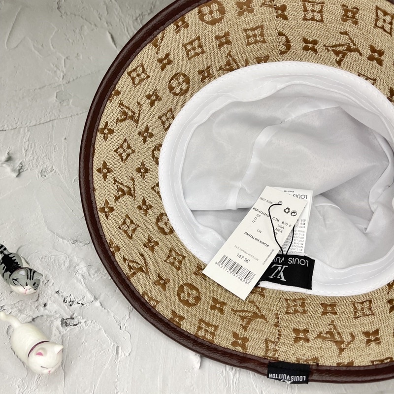 Nón bucket Lờ Vê mạc sắt khung vuông da thời trang nam nữ full tags