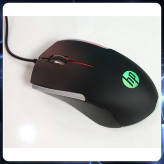 Chuột máy tính có dây văn phòng chơi game hp m160, chuột gaming màu đen có led