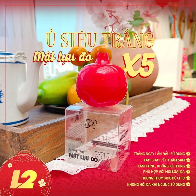 Ủ Trắng FACE Mật Lựu Đỏ X5 L2