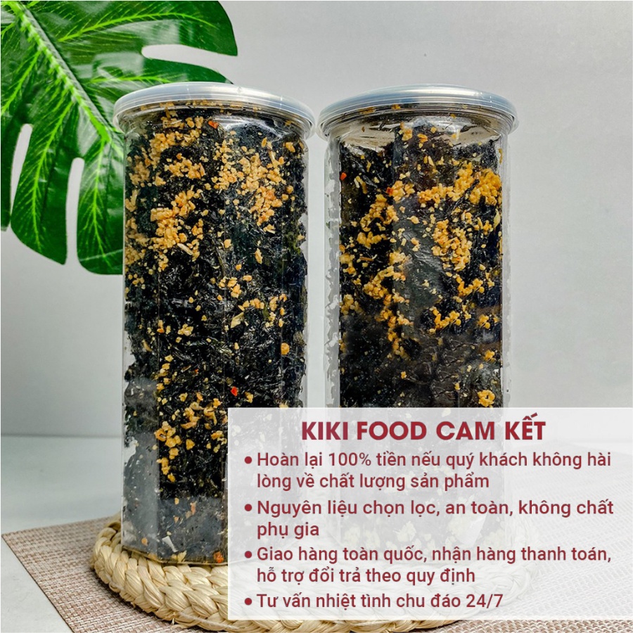 Rong biển cháy tỏi mè ăn liền 200G KIKIFOOD, đồ ăn vặt Việt Nam an toàn vệ sinh thực phẩm | BigBuy360 - bigbuy360.vn