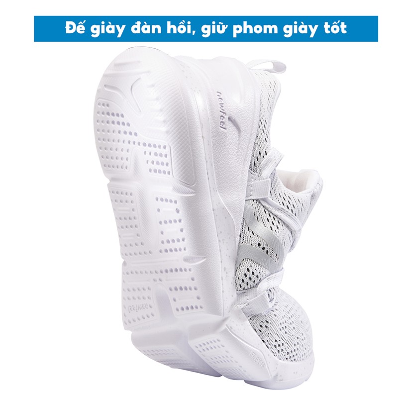 Giày đi bộ thể thao nam NEWFEEL pw 140 - trắng