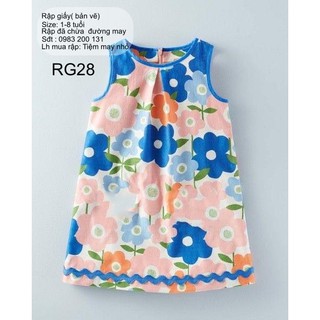 RG28_Fullsize rập giấy may váy chữ A