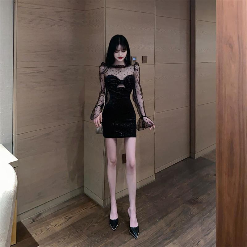 Đầm Phối Lưới Thời Trang Mùa Hè Quyến Rũ Cho Nữ