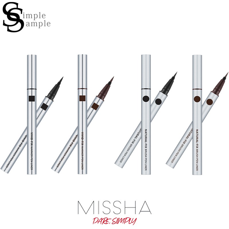 Vivid fix maker pen / natural fix brush pen eye liner Bút kẻ mắt nước cao