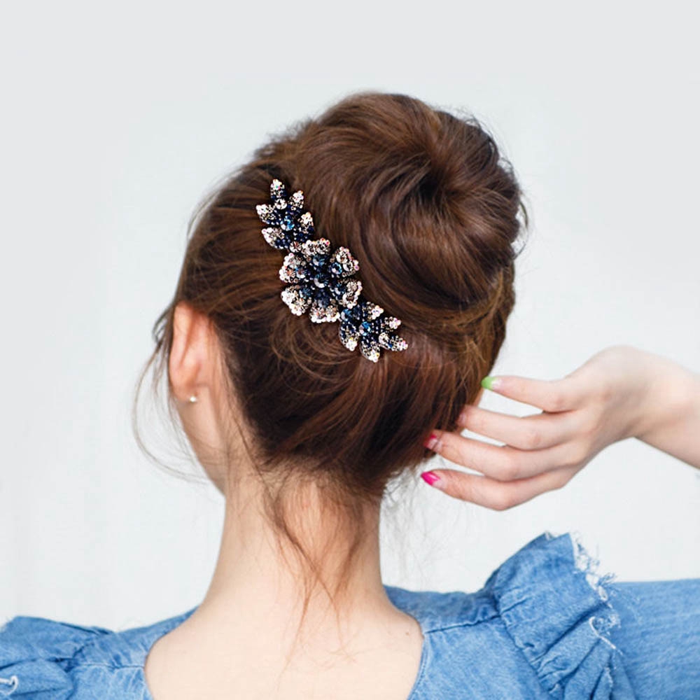 Lược cài tóc đính hoa thời trang nữ xinh xắn thanh lịch